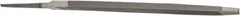 Value Collection - 6.44" Long, Taper American-Pattern File - Single Cut, 1/4" Overall Thickness, Tang - Americas Tooling