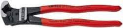 Knipex - 8" OAL, 6mm Capacity, Bolt Cutter - 7/8" Jaw Length x 1-1/2" Jaw Width, Plastic Coated Handle - Americas Tooling