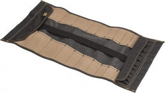 CLC - 32 Pocket Black & Brown Polyester Tool Roll - 28" Wide x 1" Deep x 14" High - Americas Tooling