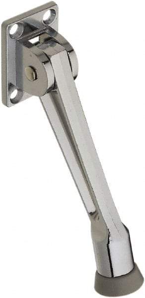 National Mfg. - 5" Projection Kickdown Door Stop - Screw Mount, Chrome Finish - Americas Tooling