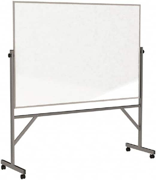 Ghent - 78" High x 77" Wide Reversible Dry Erase Board - Acrylate, 20" Deep, Includes Eraser & 4 Markers - Americas Tooling