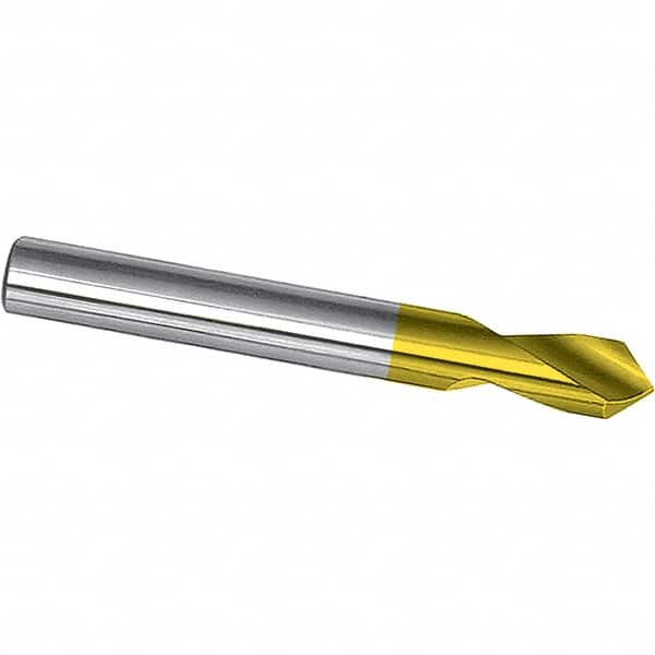 Magafor - 1/8" Body Diam, 90° Point, Cobalt, 2" Overall Length, Spotting Drill - Americas Tooling