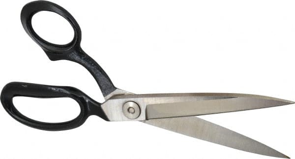 Wiss - 5" LOC, 10-3/8" OAL Inlaid Heavy Duty Shears - Left Hand, Offset Handle, For Composite Materials, Fabrics, Upholstery - Americas Tooling