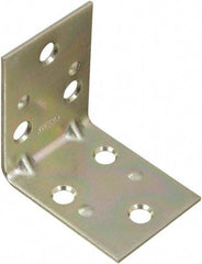 National Mfg. - 2" Long x 1-1/2" Wide Steel Corner Braces - Zinc Plated Finish - Americas Tooling