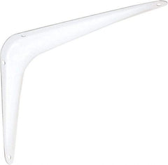 National Mfg. - 100 Lb Capacity, White Shelf Brackets - 6" Long x 8" High x 1.667" Wide - Americas Tooling