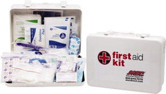 Medique - 100 Piece, 10 Person, Industrial First Aid Kit - 11" Wide x 7-1/2" Deep x 2-1/2" High, Metal Case - Americas Tooling