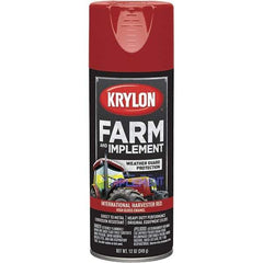 Krylon - Red (International Harvester), 12 oz Net Fill, Gloss, Farm & Equipment Spray Paint - 12 oz Container, Use on Equipment - Americas Tooling