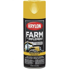 Krylon - Yellow (John Deere), 12 oz Net Fill, Gloss, Farm & Equipment Spray Paint - 12 oz Container, Use on Equipment - Americas Tooling