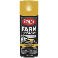 Krylon - School Bus Yellow, 12 oz Net Fill, Gloss, Farm & Equipment Spray Paint - 12 oz Container, Use on Equipment - Americas Tooling