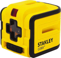 Stanley - 2 Beam 50' Max Range Self Leveling Cross Line Laser - Red Beam, 5/16" at 40' Accuracy, 9-1/4" Long x 3-1/2" Wide x 4" High, Battery Included - Americas Tooling