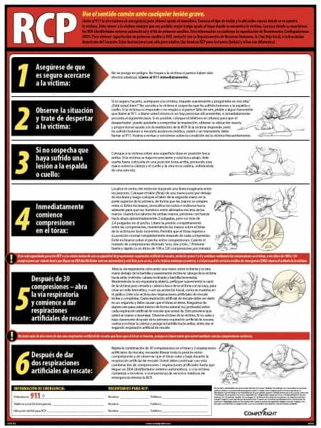 ComplyRight - Regulatory Compliance General Safety & Accident Prevention Training Kit - Spanish, 18" Wide x 24" High - Americas Tooling