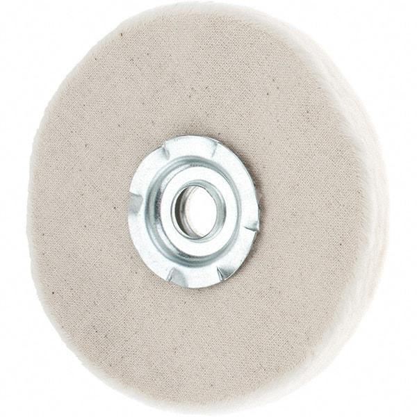 Value Collection - 4" Diam x 1/4" Thick Unmounted Buffing Wheel - 20 Ply, Polishing, 1" Arbor Hole, Soft Density - Americas Tooling