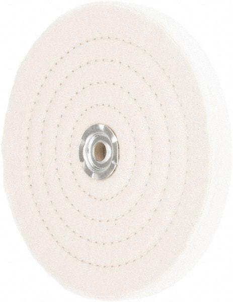 Value Collection - 8" Diam x 3/4" Thick Unmounted Buffing Wheel - 60 Ply, Polishing, 1" Arbor Hole, Medium Density - Americas Tooling