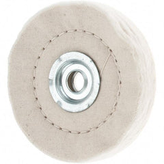 Value Collection - 4" Diam x 1/2" Thick Unmounted Buffing Wheel - 50 Ply, Polishing, 1" Arbor Hole, Medium Density - Americas Tooling