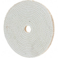 Value Collection - 10" Diam x 1/4" Thick Unmounted Buffing Wheel - 40 Ply, Polishing, 1-1/4" Arbor Hole, Hard Density - Americas Tooling