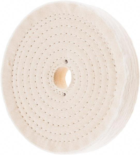 Value Collection - 7" Diam x 1" Thick Unmounted Buffing Wheel - 80 Ply, Polishing, 1" Arbor Hole, Hard Density - Americas Tooling