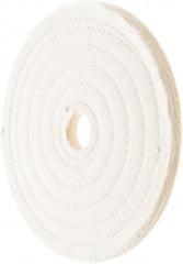 Value Collection - 7" Diam x 1/2" Thick Unmounted Buffing Wheel - 50 Ply, Polishing, 1" Arbor Hole, Hard Density - Americas Tooling