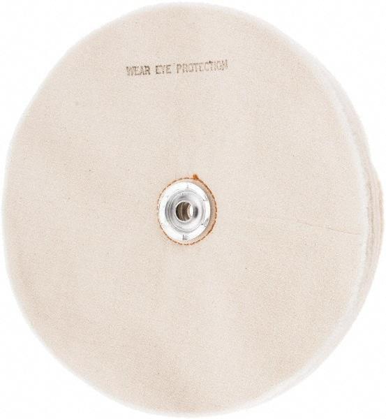 Value Collection - 10" Diam x 1/2" Thick Unmounted Buffing Wheel - 50 Ply, Polishing, 1" Arbor Hole, Soft Density - Americas Tooling