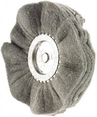 Value Collection - 10" Diam x 4" Thick, Soft Mounted Polishing Wheel - 2 Ply, Fine Grade, 3/4" Shank Diam - Americas Tooling