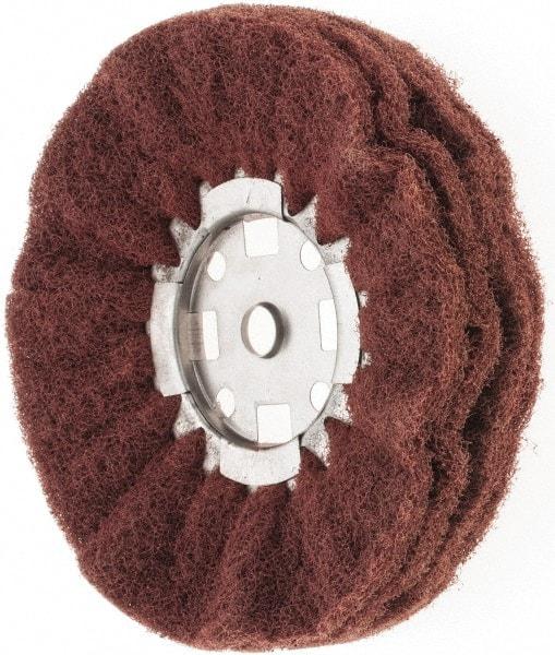 Value Collection - 8" Diam x 4" Thick, Hard Mounted Polishing Wheel - 2 Ply, Coarse Grade, 5/8" Shank Diam - Americas Tooling