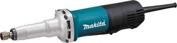 Makita - 1/4" Collet, 29,000 RPM, Inline Handle Electric Die Grinder - 120 Volts, 6.6 Amps, 8.2' Cord - Americas Tooling