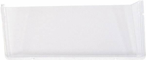 Deflect-o - 17-1/2" Wide x 6-1/2" High x 3" Deep Plastic Wall File - 1 Compartment, Clear - Americas Tooling