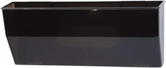 Deflect-o - 15" Wide x 6-3/8" High x 3" Deep Plastic Wall File - 1 Compartment, Smoke - Americas Tooling