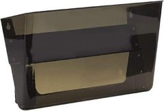 Deflect-o - 13" Wide x 7" High x 4" Deep Plastic Wall File - 1 Compartment, Smoke - Americas Tooling