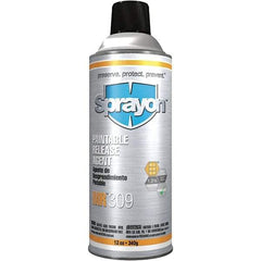 Sprayon - 12 Ounce Aerosol Can, Clear, General Purpose Mold Release - Silicone Composition - Americas Tooling