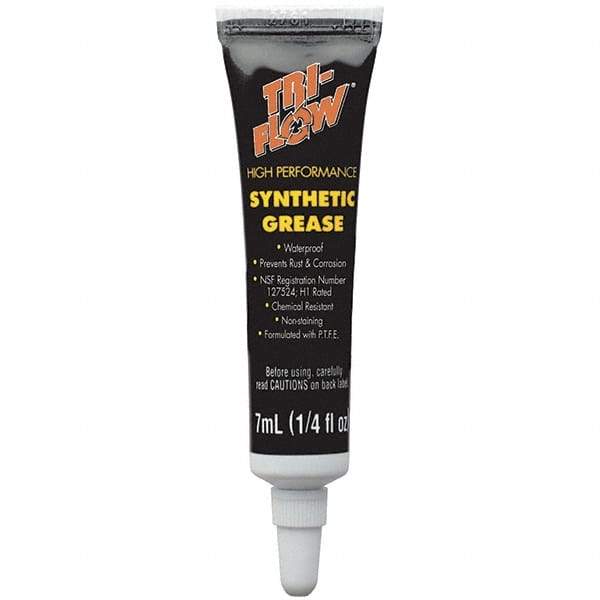 Tri-Flow - 0.25 oz Tube Synthetic High Temperature Grease - Translucent White, Extreme Pressure, Food Grade & High Temperature, 400°F Max Temp, NLGIG 2, - Americas Tooling