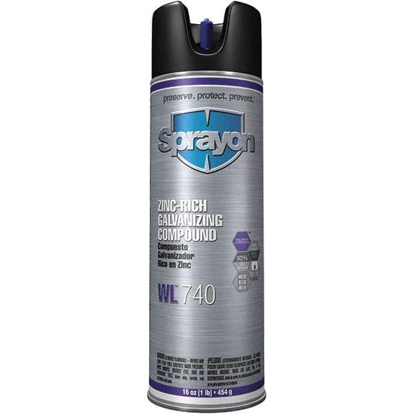 Sprayon - 14 oz Zinc Cold Galvanizing Compound - Comes in Aerosol - Americas Tooling