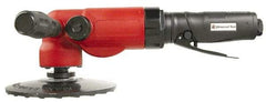 Universal Tool - 7" Wheel Diam, 7,500 RPM, Pneumatic Angle & Disc Grinder - 5/8-11 Spindle, 28 CFM, Side Exhaust - Americas Tooling