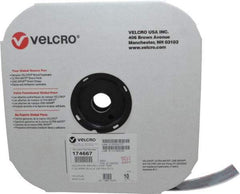 VELCRO Brand - 1" Wide x 10 Yd Long Adhesive Backed Loop Roll - Continuous Roll, Black - Americas Tooling