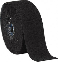 VELCRO Brand - 2" Wide x 5 Yd Long Adhesive Backed Loop Roll - Continuous Roll, Black - Americas Tooling