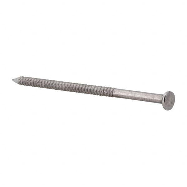 Made in USA - 16D, 8 Gauge, 3-1/2" OAL Common Nails - Ring Shank, 18-8 Stainless Steel - Americas Tooling