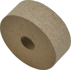 Cratex - 1" Diam x 3/8" Thick Unmounted Buffing Wheel - 1/4" Arbor Hole, Medium Grade - Americas Tooling