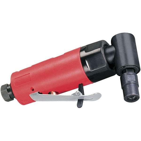 Dynabrade - 1/4" Collet, Angle Handle, Air Angle Die Grinder - 20,000 RPM, Rear Exhaust, 19 CFM, 0.2 hp, 90 psi, 1/4 NPT Inlet - Americas Tooling