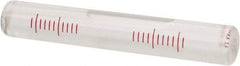 SPI - 3-3/4 Inch Long x 19/32 Inch Wide, Level Replacement Vial - Clear, Use With Block Levels - Americas Tooling