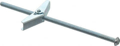 Value Collection - 3/16" Screw, 3/16" Diam, 5" Long, Toggle Bolt Drywall & Hollow Wall Anchor - 3/16" Drill, Zinc Plated, Steel, Use in Concrete, & Masonry, Hollow Tile, Plaster & Wallboard - Americas Tooling