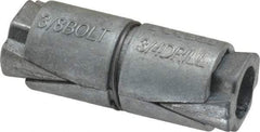 Value Collection - 3/8" Diam, 3/4" Drill, 1-1/2" OAL, Double Expansion Concrete Anchor - Zinc - Americas Tooling