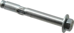 Value Collection - 5/16" Diam, 5/16" Drill, 2-1/2" OAL, Sleeve Concrete Anchor - Steel, Zinc-Plated Finish, Hex Nut Head, Hex Drive - Americas Tooling