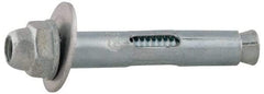 Value Collection - 1/4" Diam, 1/4" Drill, 5/8" OAL, 2-1/8" Min Embedment Sleeve Concrete Anchor - Steel, Zinc-Plated Finish, Acorn Nut Head - Americas Tooling