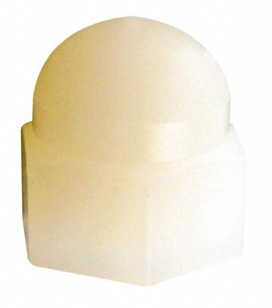 Made in USA - 5/8-11" UNC, 15/16" Width Across Flats, Uncoated Nylon Acorn Nut - 1" Overall Height - Americas Tooling