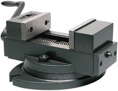 Wilton - 4" Jaw Width, 4" Max Jaw Opening, 1-1/2" Throat Depth, Manual Precision Self Centering Vise - Alloy Steel, 11-13/32" OAL x 7.9" OAW x 6-7/64" OAH - Americas Tooling