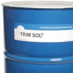 Master Fluid Solutions - Trim SOL LC sf, 54 Gal Drum Cutting & Grinding Fluid - Water Soluble, For Cutting, Grinding - Americas Tooling