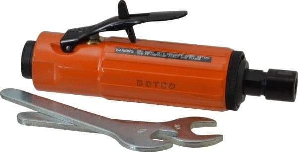 Dotco - 1/4" Collet, Straight Handle, Straight Air Die Grinder - 23,000 RPM, Rear Exhaust, 37 CFM, 0.9 hp, 90 psi, 1/4" Inlet - Americas Tooling