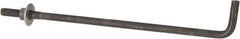 Value Collection - 3/8-16, 10" OAL Bent Anchor Bolt - Grade 2 Steel - Americas Tooling