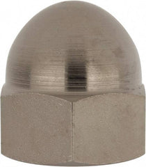 Value Collection - 3/4-16" UNF, 1/16" Width Across Flats, Nickel Plated, Steel Acorn Nut - 1" Overall Height, Grade 2 - Americas Tooling