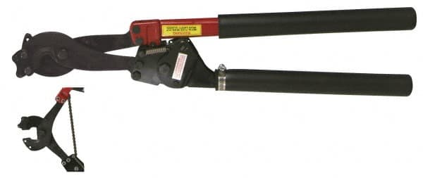 H.K. Porter - 29-1/4" OAL, 1-3/16" Capacity, Cable Cutter - Oval Head, Rubber Handle - Americas Tooling