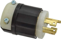 Leviton - 125/250 VAC, 30 Amp, L14-30P Configuration, Industrial Grade, Self Grounding Plug - 1 Phase, 3 Poles, 0.595 to 1.15 Inch Cord Diameter - Americas Tooling